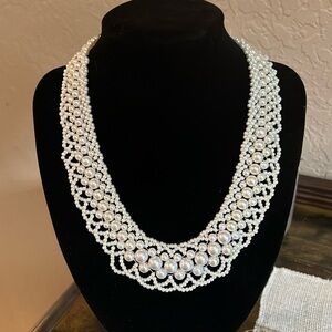 BEADED IMITATION PEARL NECKLACE